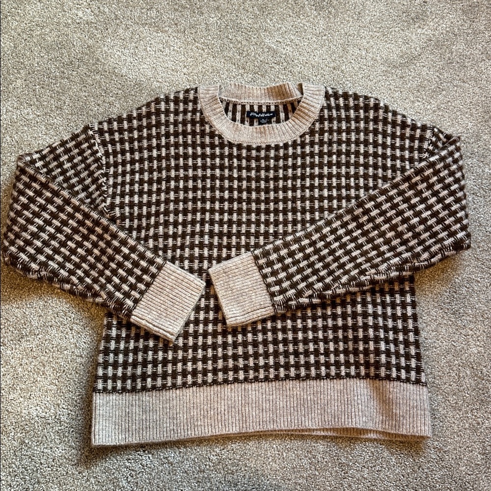 Brown and Cream Sweater